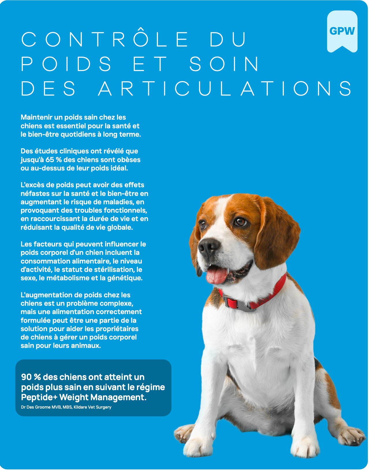 Croquettes NATURELLES Peptide+ Poids & Articulations