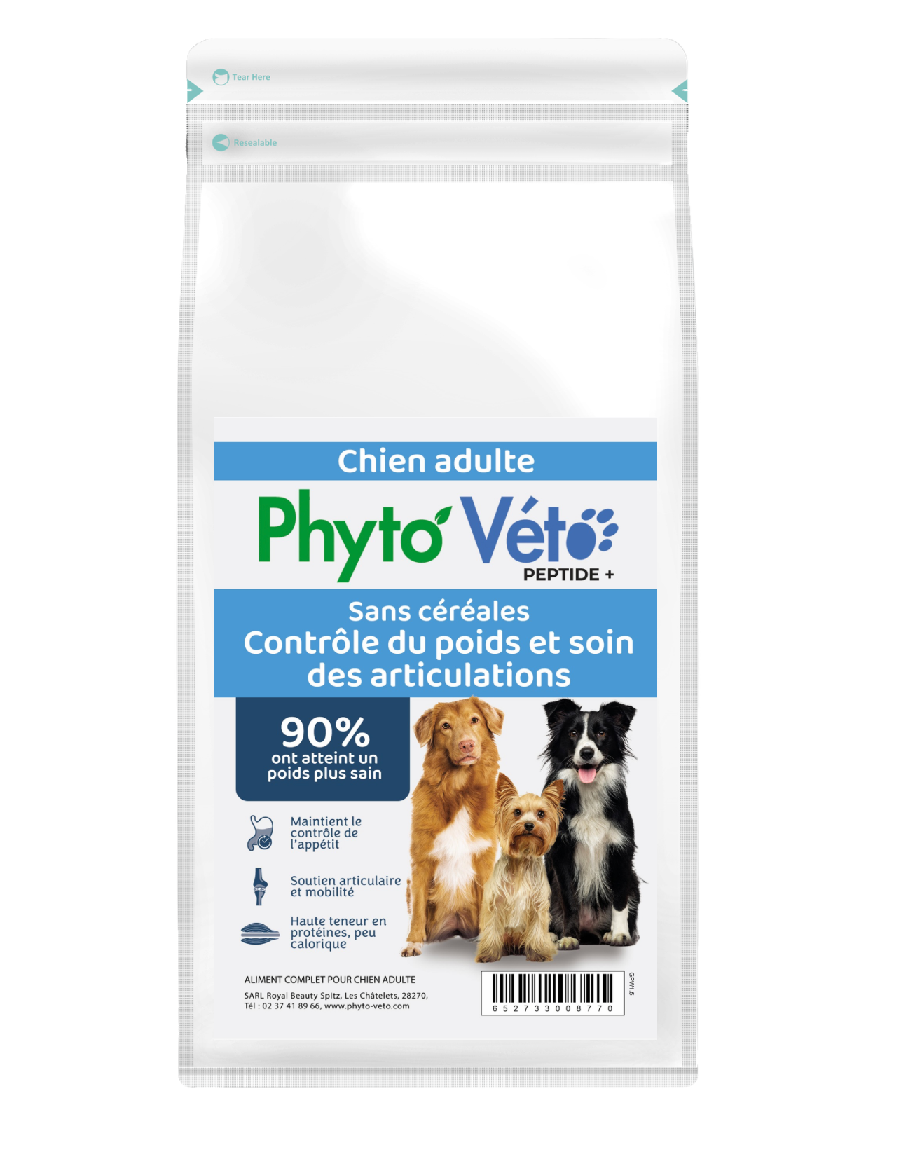 Croquettes NATURELLES Peptide+ Poids & Articulations